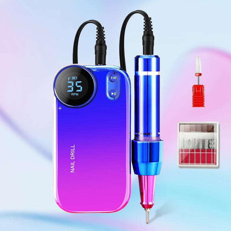 Fresa de Uñas 35.000 RPM Recargable – Manicura Profesional en Casa