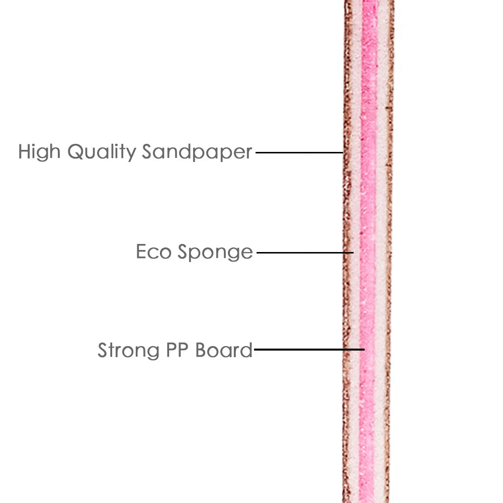 Lima de Uñas 100/180 Grano Media Luna