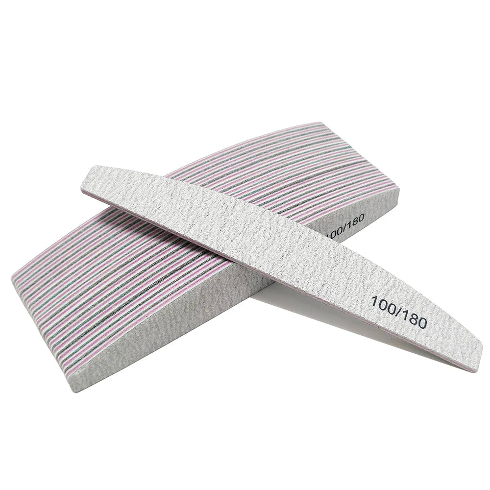 Lima de Uñas 100/180 Grano Media Luna