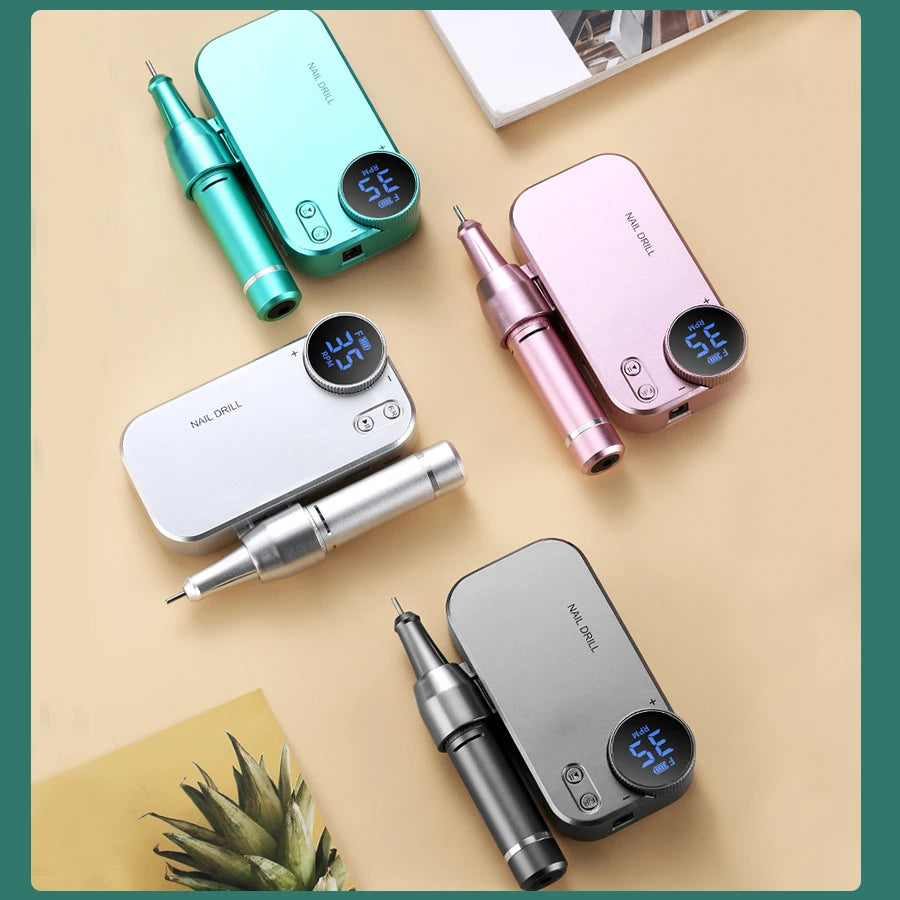Fresa de Uñas 35.000 RPM Recargable – Manicura Profesional en Casa