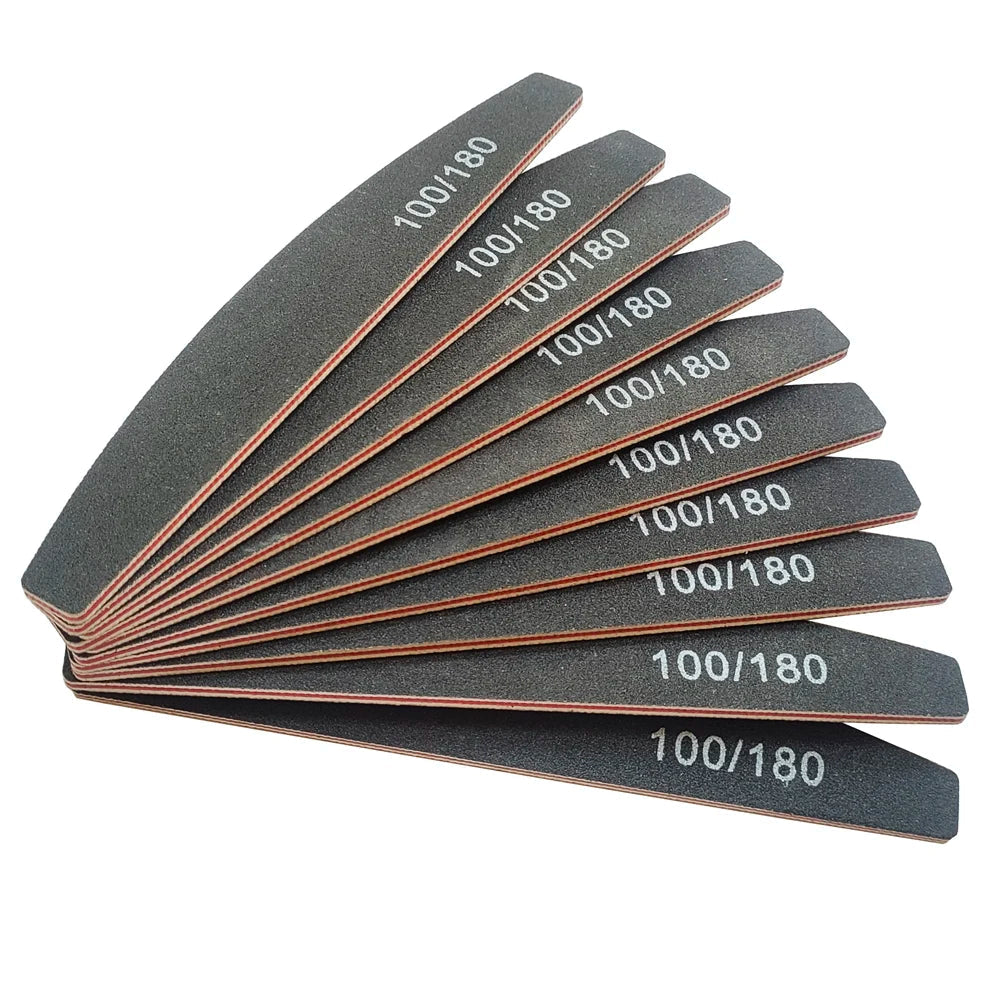 Lima de Uñas 100/180 Grano Media Luna