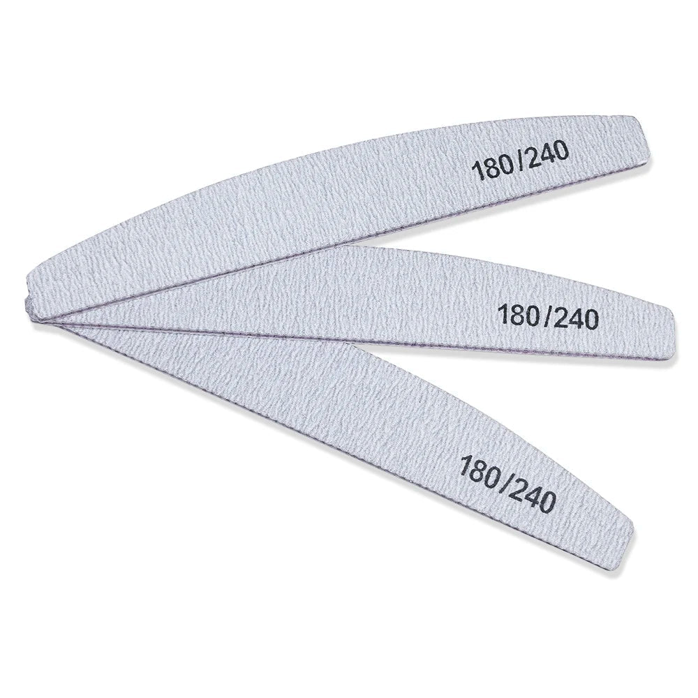 Lima de Uñas 100/180 Grano Media Luna