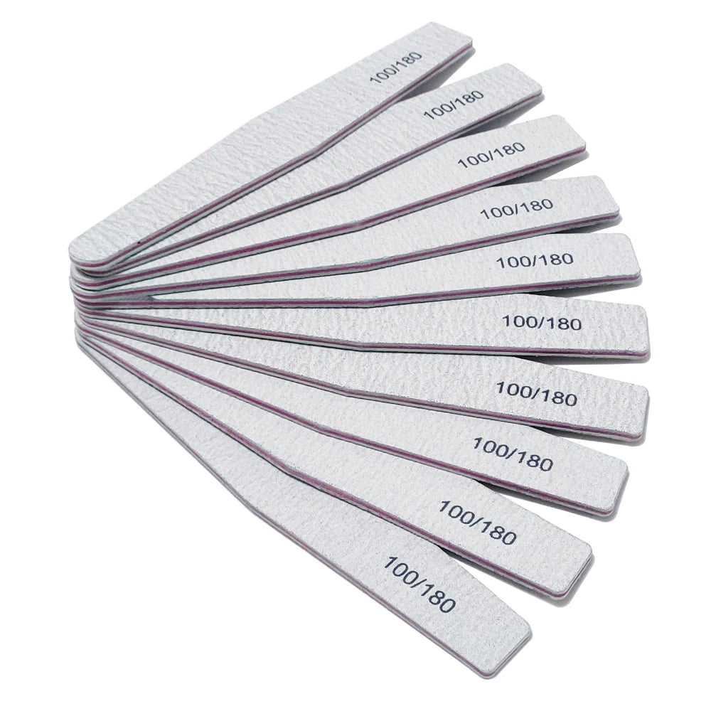 Lima de Uñas 100/180 Grano Media Luna