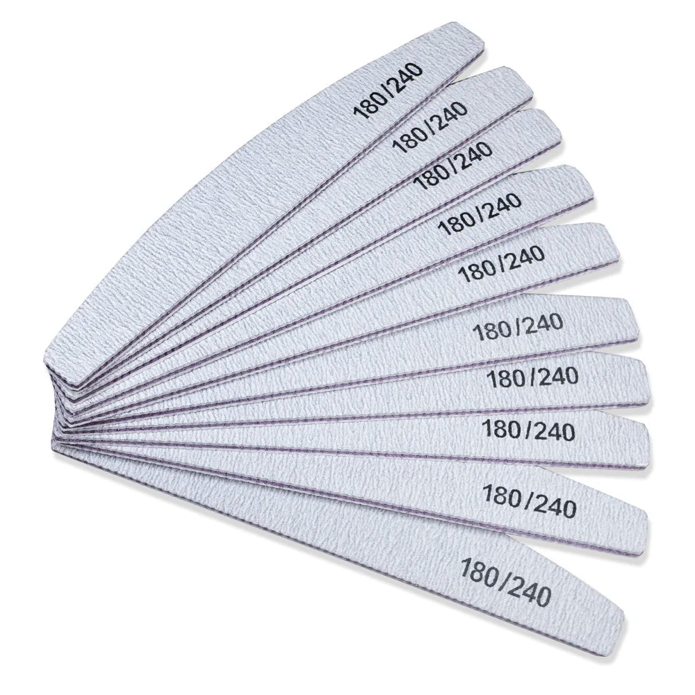 Lima de Uñas 100/180 Grano Media Luna