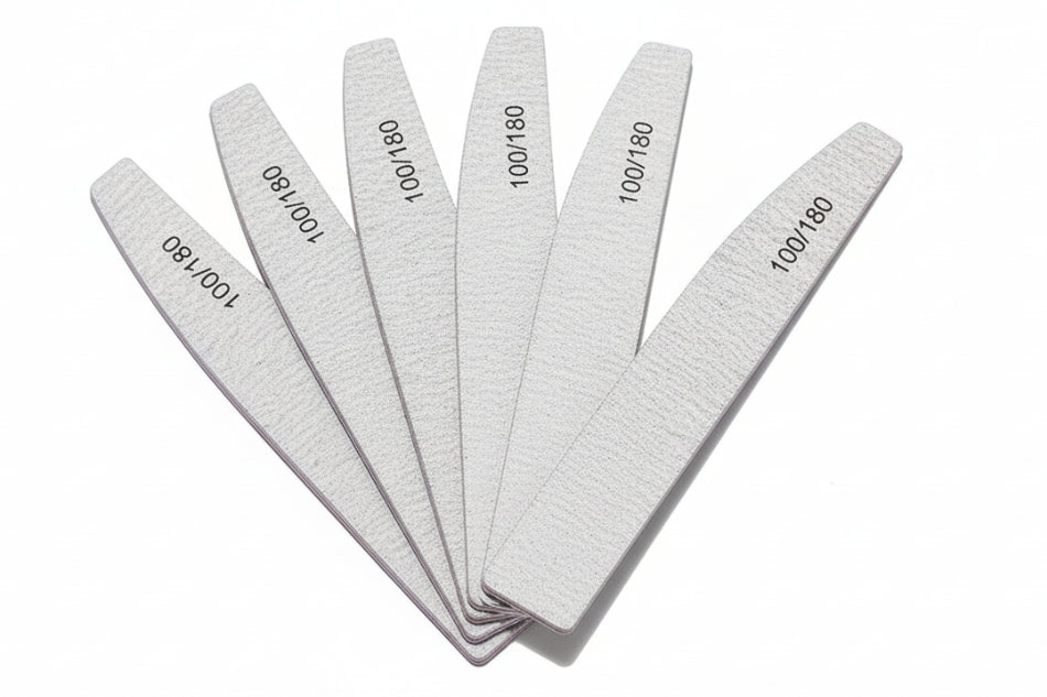 Lima de Uñas 100/180 Grano Media Luna