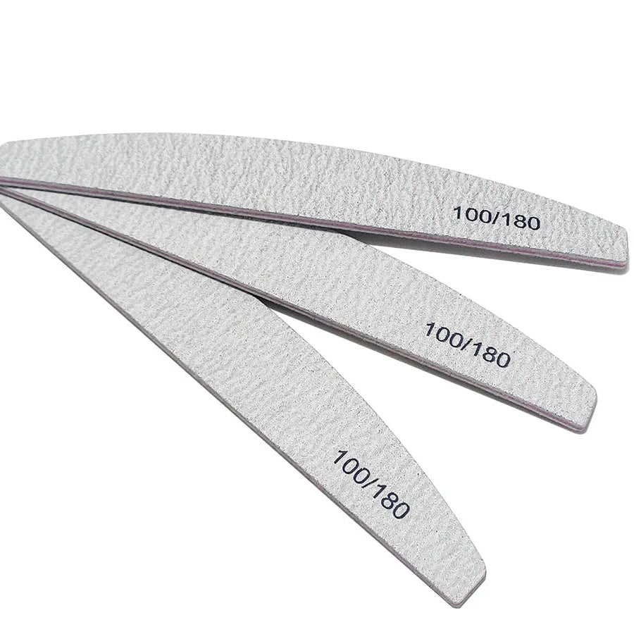 Lima de Uñas 100/180 Grano Media Luna