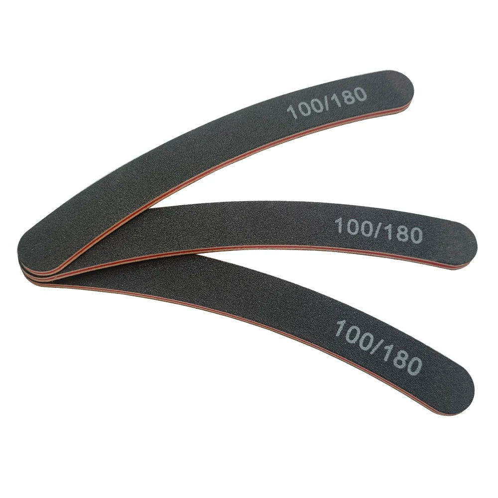 Lima de Uñas 100/180 Grano Media Luna