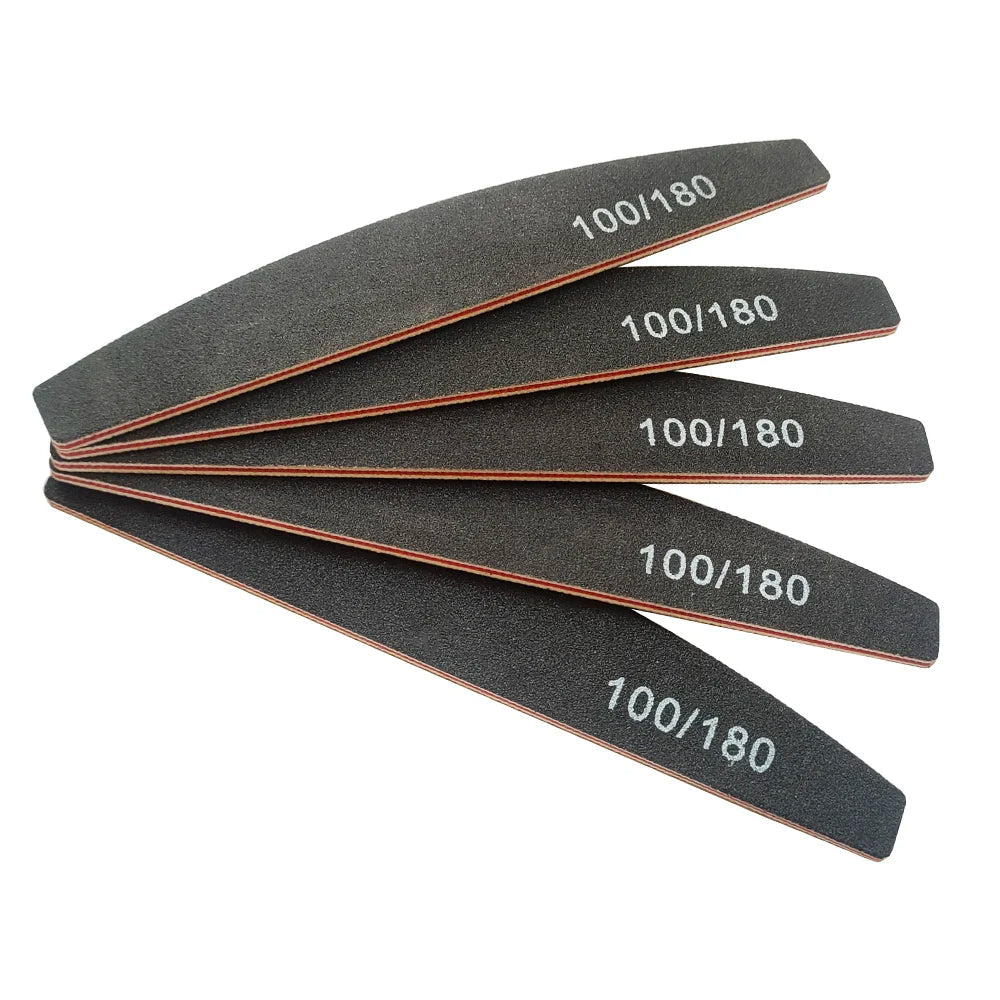 Lima de Uñas 100/180 Grano Media Luna