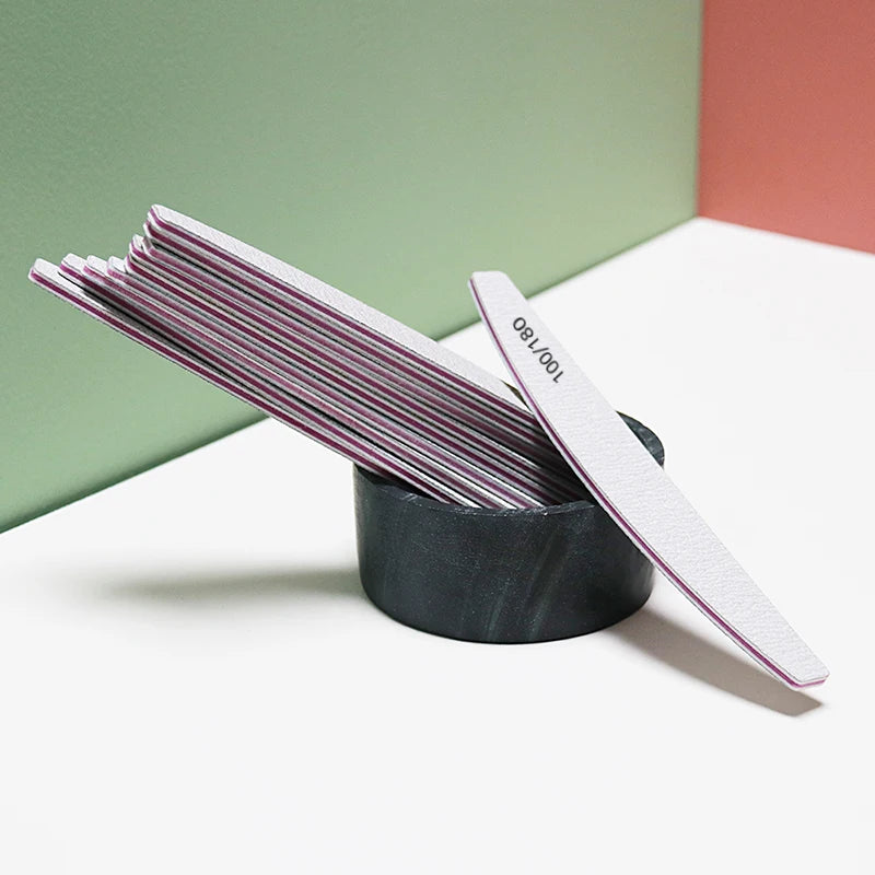 Lima de Uñas 100/180 Grano Media Luna