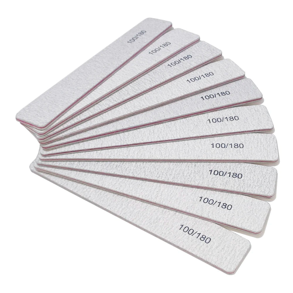 Lima de Uñas 100/180 Grano Media Luna