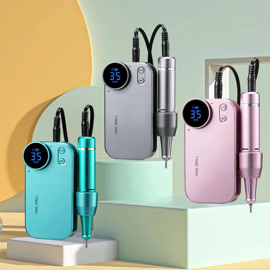 Fresa de Uñas 35.000 RPM Recargable – Manicura Profesional en Casa