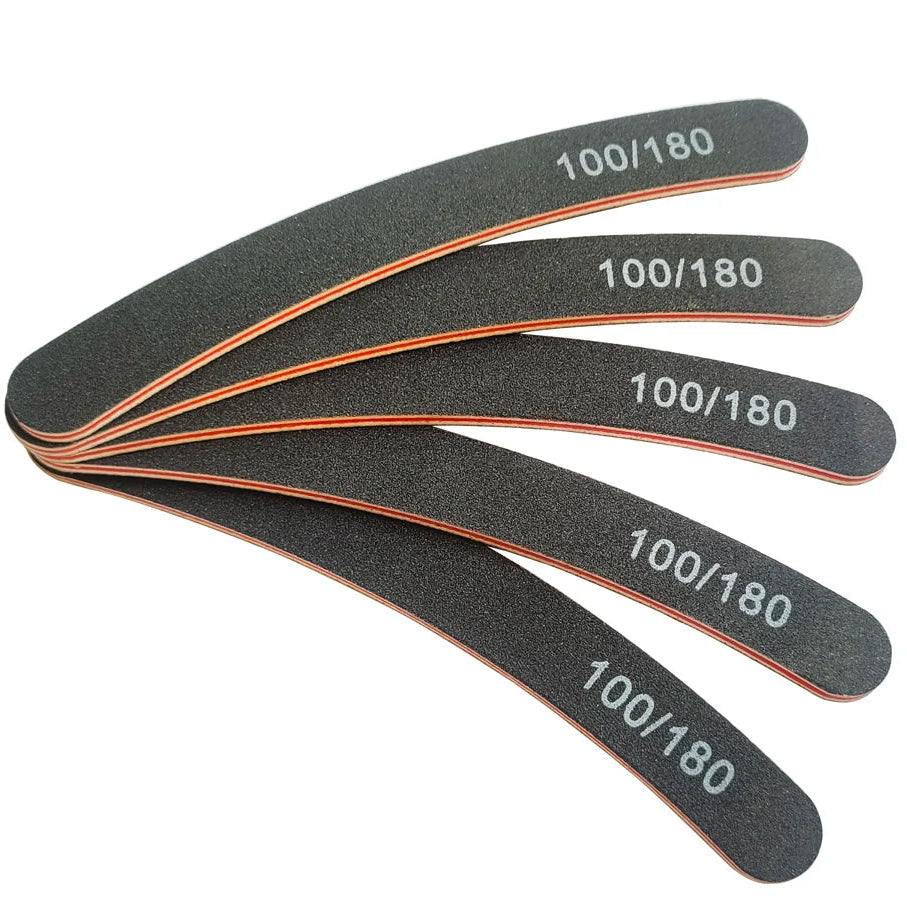 Lima de Uñas 100/180 Grano Media Luna